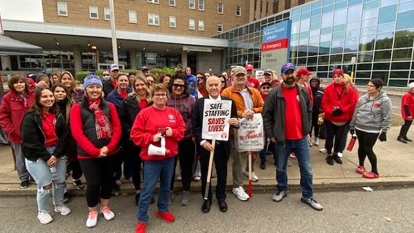 No end in sight as strike against Mercy Hospital is in fourth week