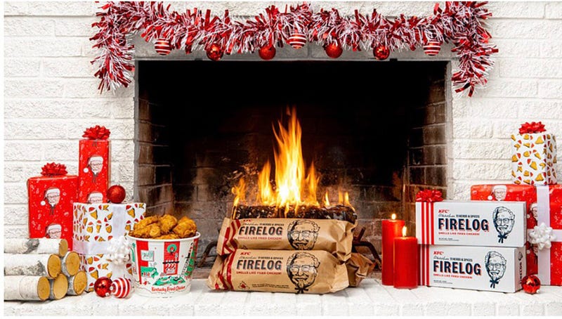 Fried chicken fire logs