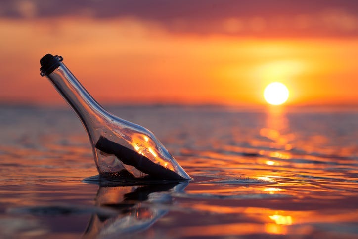 message in a bottle