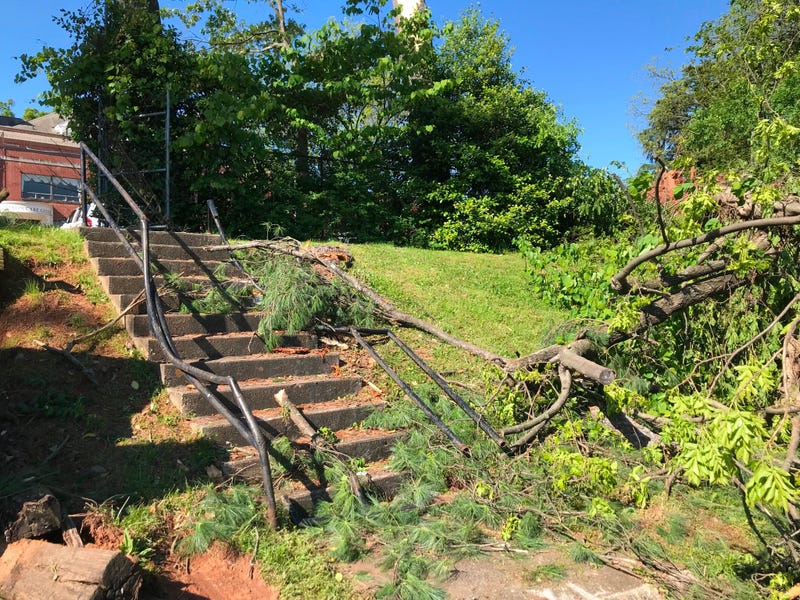 Metal Handrails Bent at Shepherd's Care