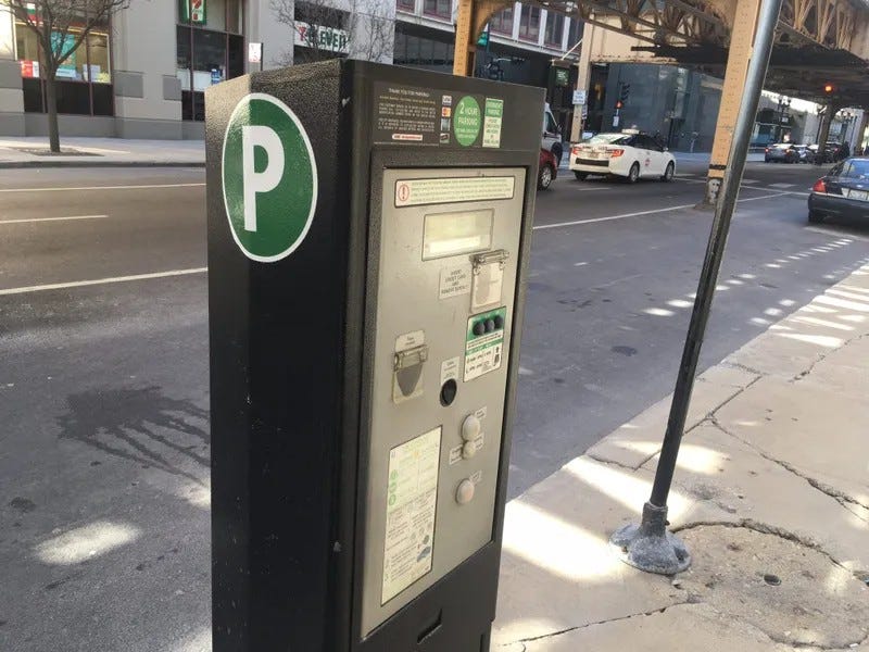 kiosk for parking