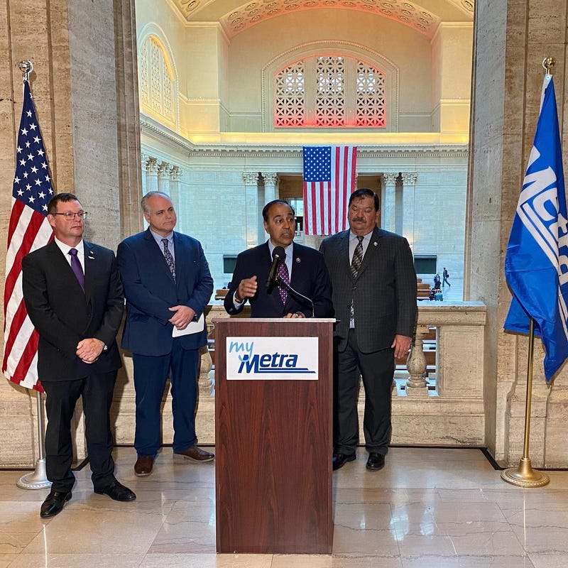 Congressman Raja Krishnamoorthi, Metra