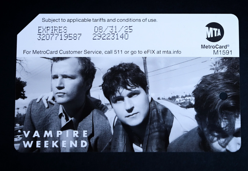 Commemorative “Vampire Weekend” MetroCards