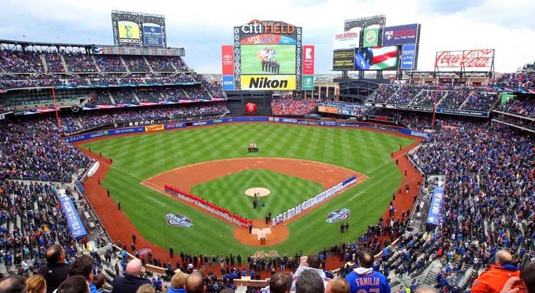 General view of a game between the Mets and Phillies at Citi Field on April 8, 2016
