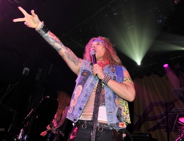 Steel Panther's Michael Starr Getty Images