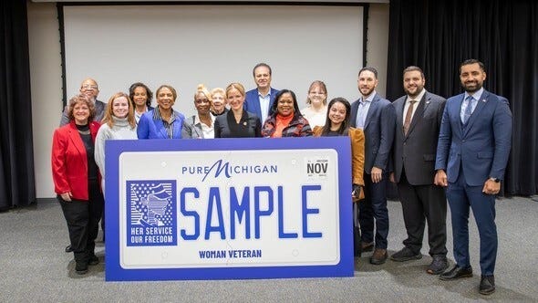 A new license plate that acknowledges Michigan’s women veterans is now available. 