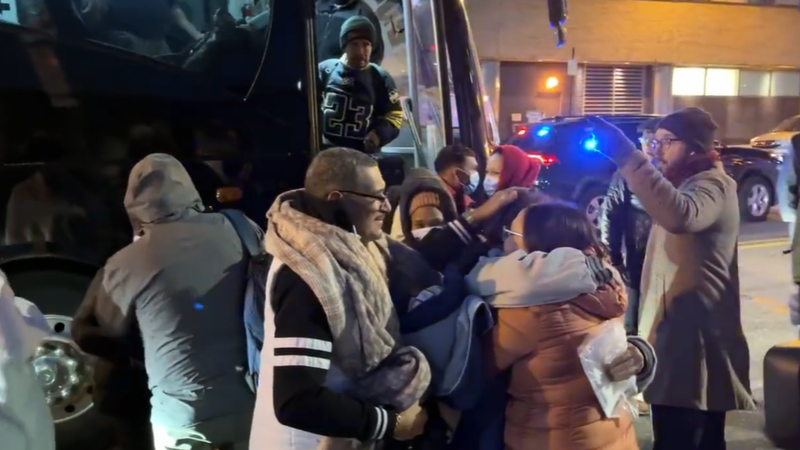 Another round of buses of migrants arrived in Philadelphia from Texas on Dec. 21, 2022.