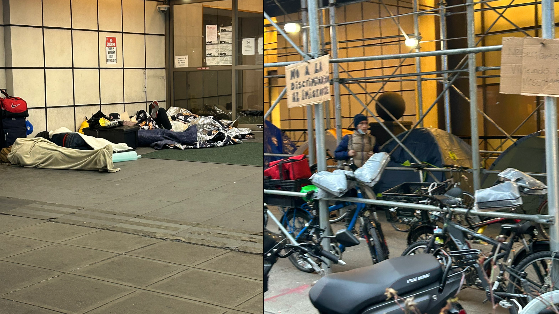 Migrant men locked out of Midtown hotel after refusing to go to Brooklyn 'refugee camp'