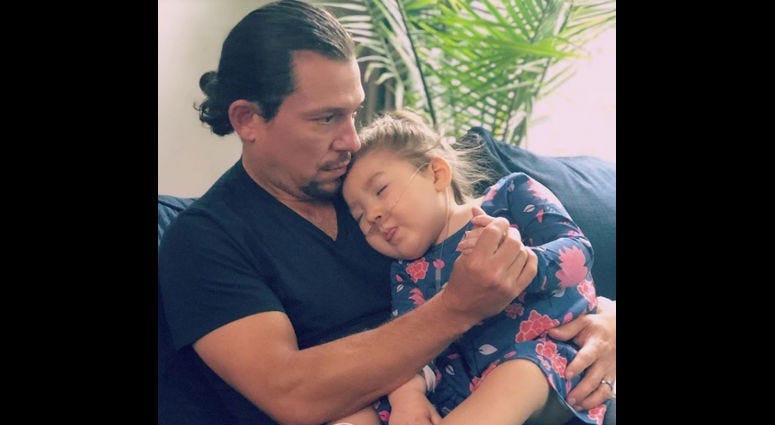 Miguel Cervantes and daughter, Adelaide