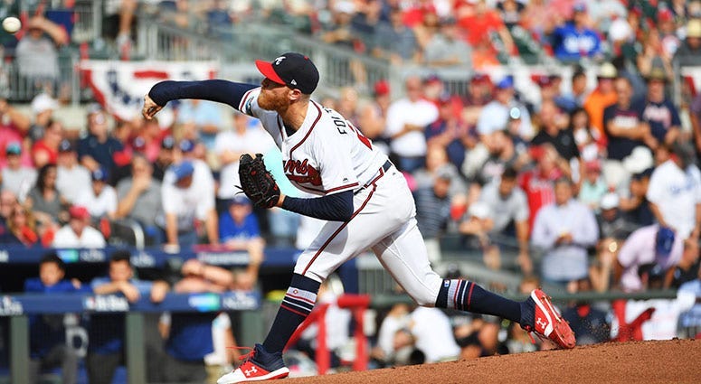  Atlanta Braves starting pitcher Mike Foltynewicz