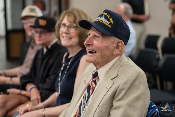 Miller who lived in Aurora all of his life, other than his time away at war.