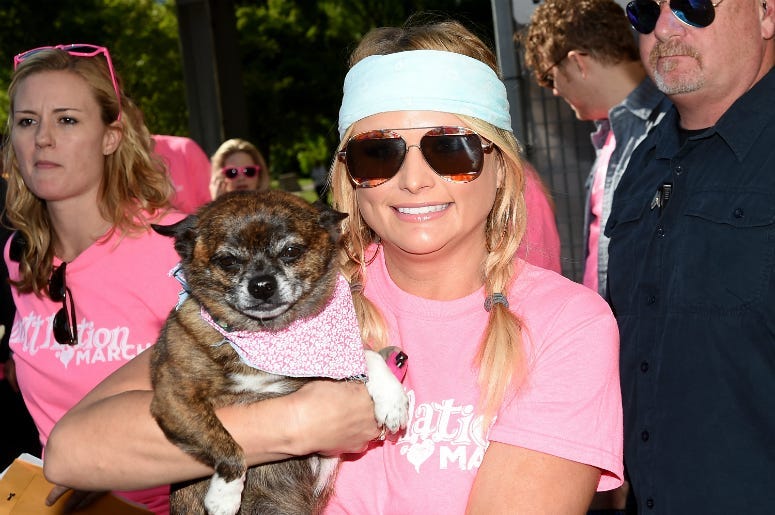 Miranda Lambert attends the Miranda MuttNation March at Nissan Stadium on June 8, 2017 in Nashville, Tennessee