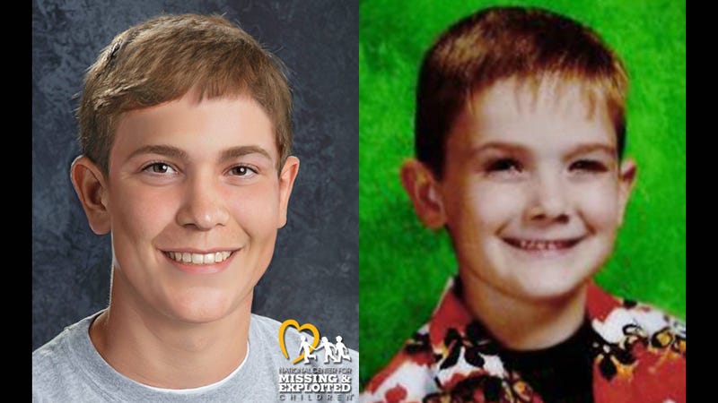 Timmothy age progressed from 6 to 19-years-old