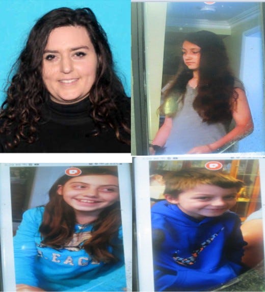 missing mother and children Roseville