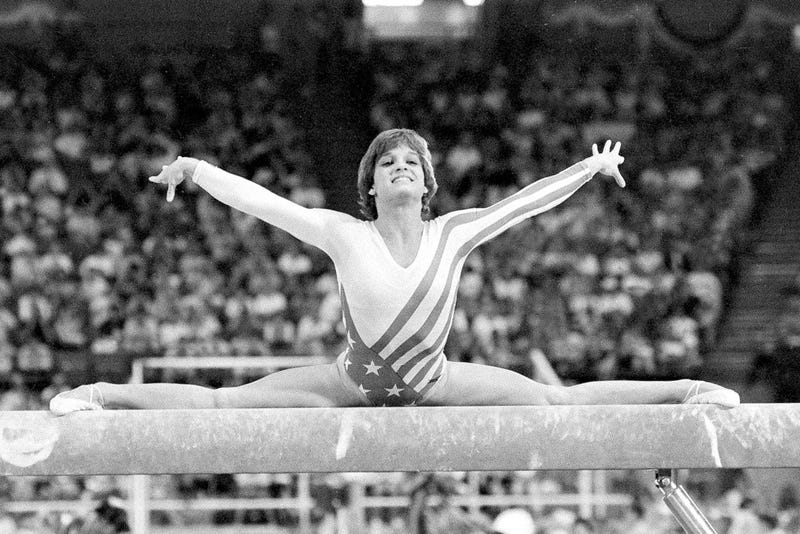 Mary Lou Retton on beam