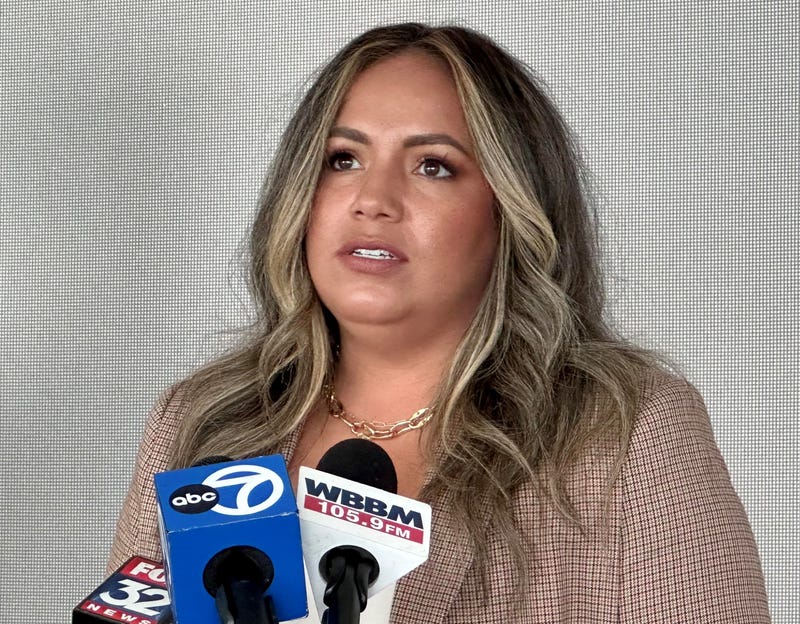 Mom at news conference