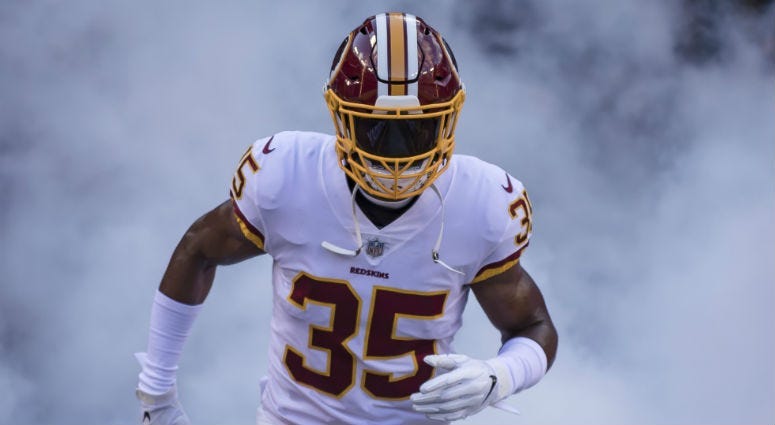 Montae Nicholson picks off Andy Dalton, takes it 96 yards to the house