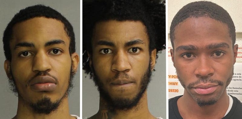 (l to r) Tariq Anderson and Taalibudeen "Taalib" Ibn Anderson of Philadelphia and Daijon Griffin of Wilmington