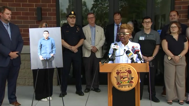 Dr. Janine Darby, Montgomery County coroner, on Tuesday announced the identification of skeletal human remains discovered in Towamencin Township in March.