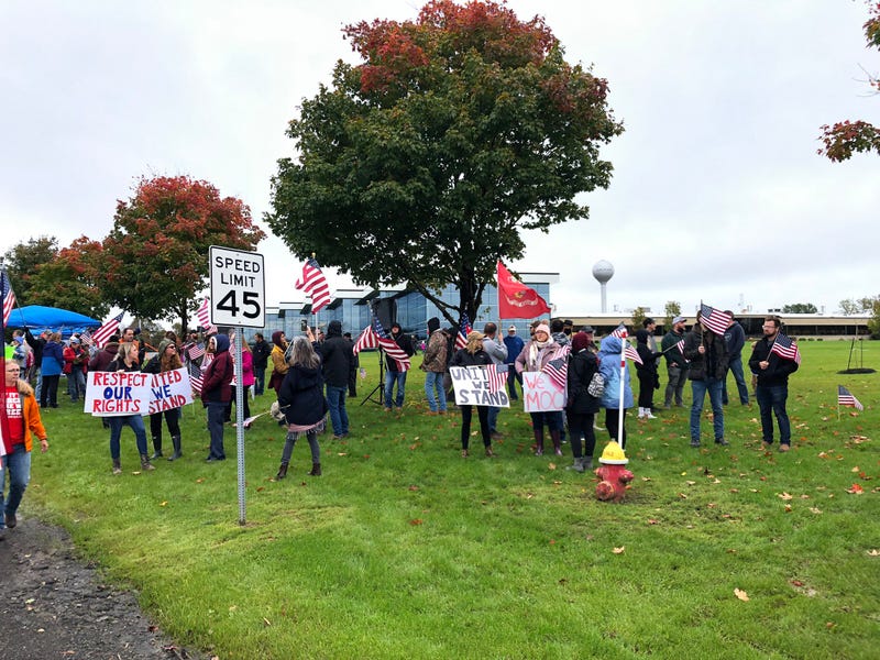 Moog employees protest