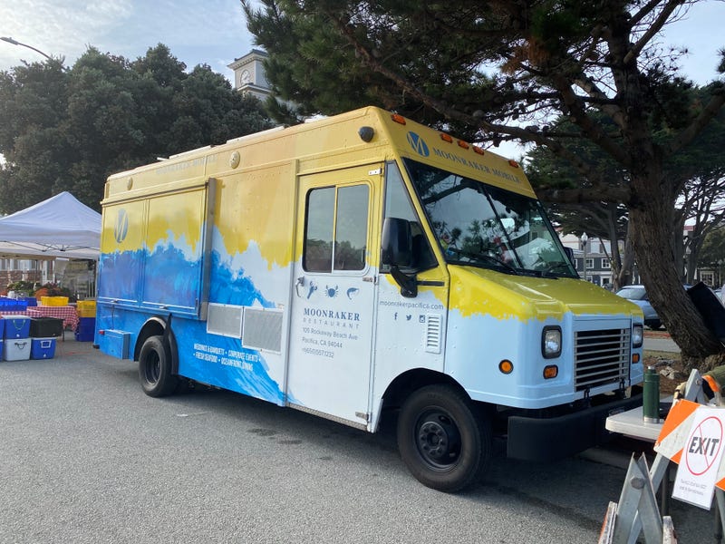 The Moonraker Restaurant's food truck at the Coastside Farmers' Market