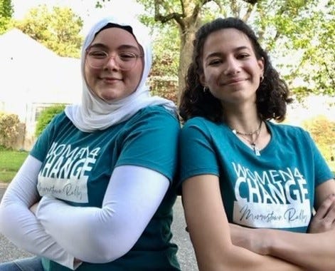 Two organizers of the Women4Change event in Moorestown, N.J.