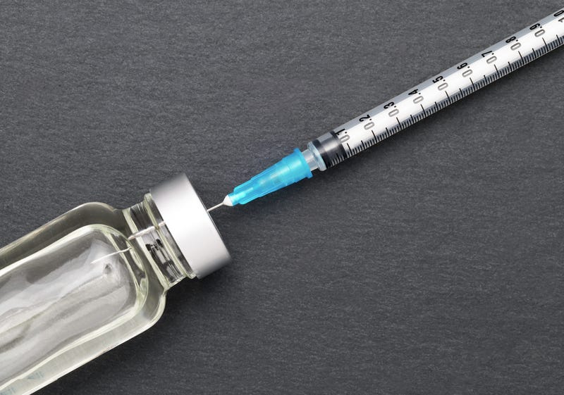 morphine bottle with syringe 