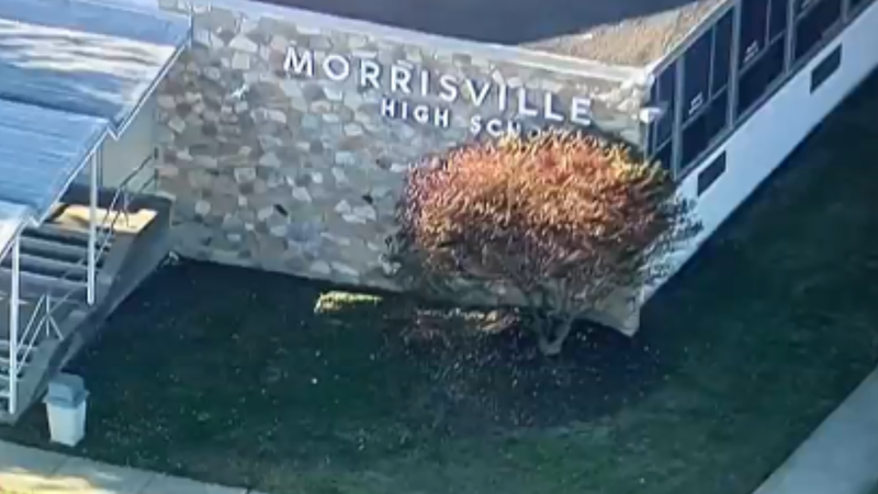Exterior of Morrisville High School