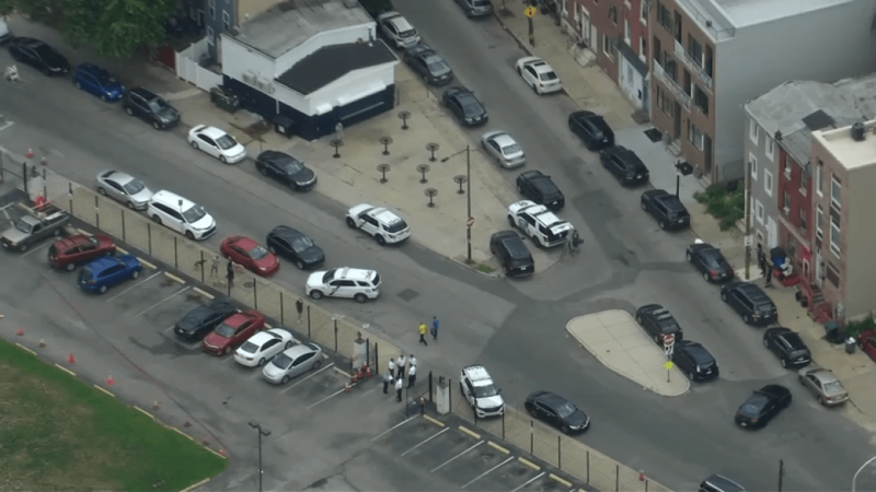 Aerial view of the neighborhood where a 43-year-old man was shot and killed as he walked toward prayer services at Al-Aqsa Islamic Society.