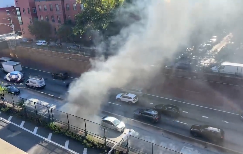 A 30-year-old motorcyclist is dead after a hit-and-run on the Brooklyn-Queens Expressway Wednesday morning.