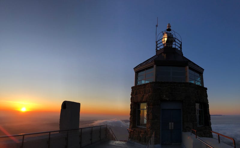 The beacon on top of Mount Diablo has been lit every Sunday as a symbol of gratitude for frontline workers.