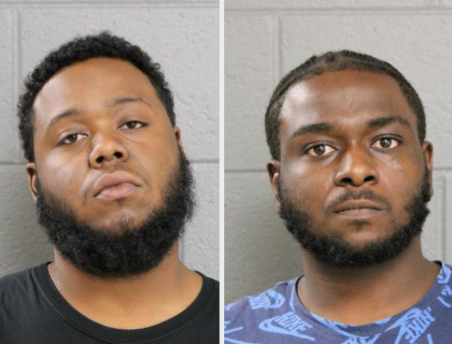 Jamire Hollingshed and Robert Lewis booking photos