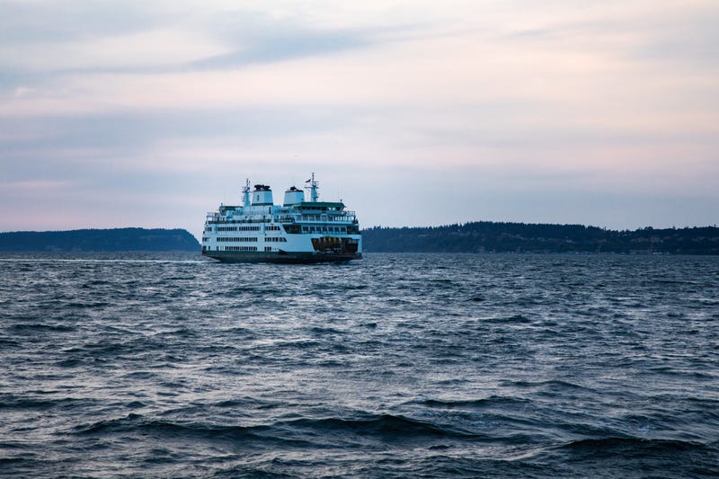 Ferry boat off the coast of Mukilteo, WA.