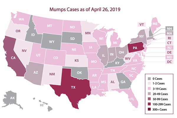 mumps cases map CDC