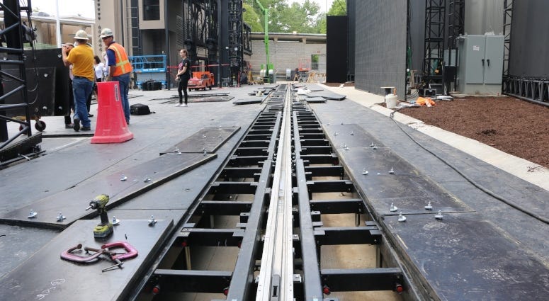 Stage renovations at The Muny 