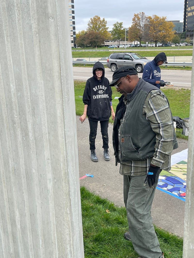 Muralist Hubert Massey