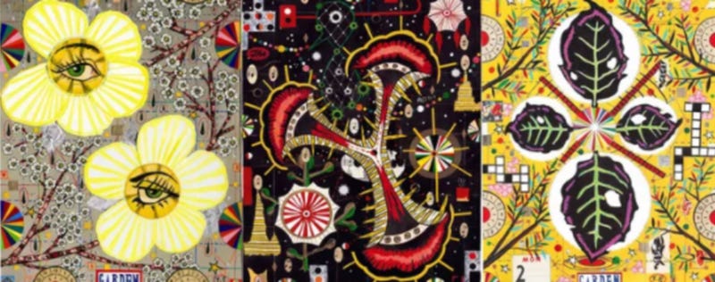 “Night and Day in the Garden of All Other Ecstasies" mural created by artist and actor Tony Fitzpatrick
