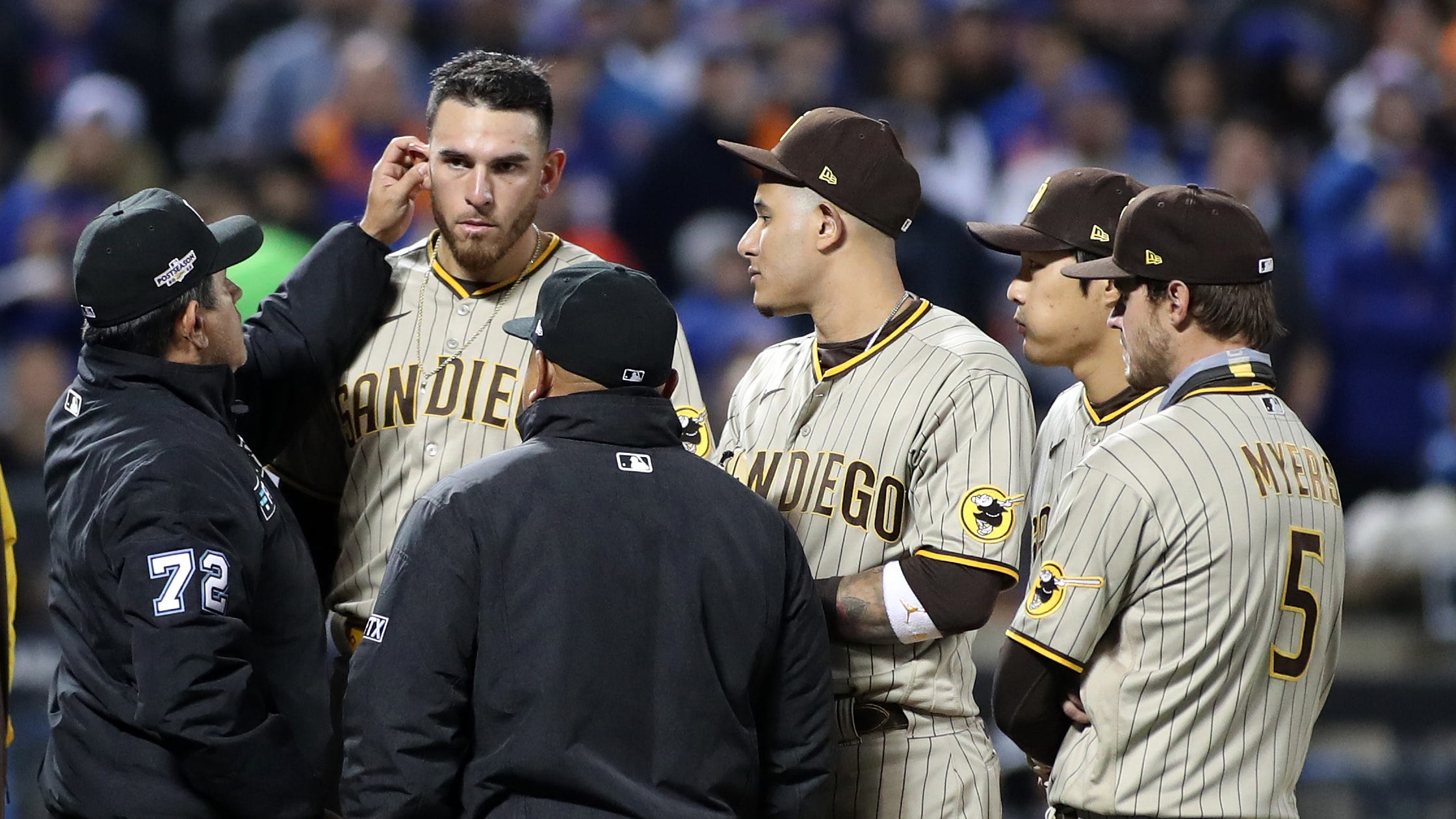 Andrew McCutchen has theory on what Joe Musgrove really had on his ears