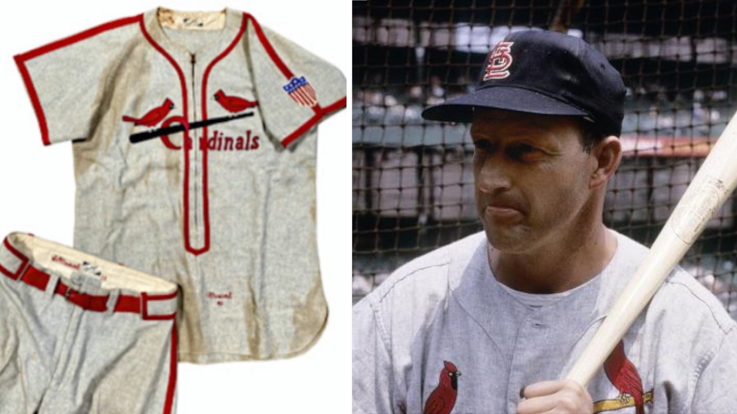 Rare Cardinals Stan Musial World Series jersey worth nearly $100,000 up for auction