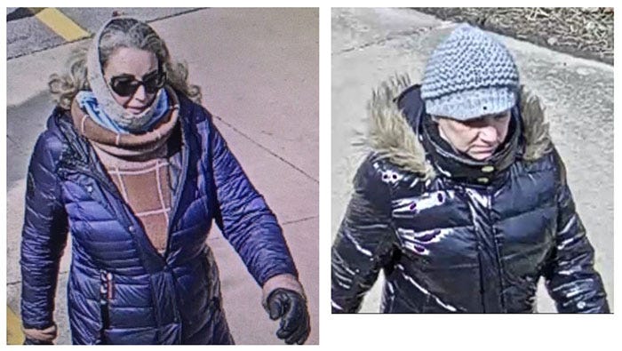 Naperville police are seeking to identify two women in connection with an attack on a jogger March 21, 2020, near 75th and Washington streets.