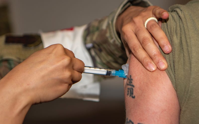 Nellis Air Force Base personnel receiving their Covid vaccinations on January 5th, 2021
