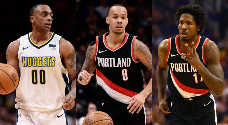 From left, Darrell Arthur, Shabazz Napier and Ed Davis