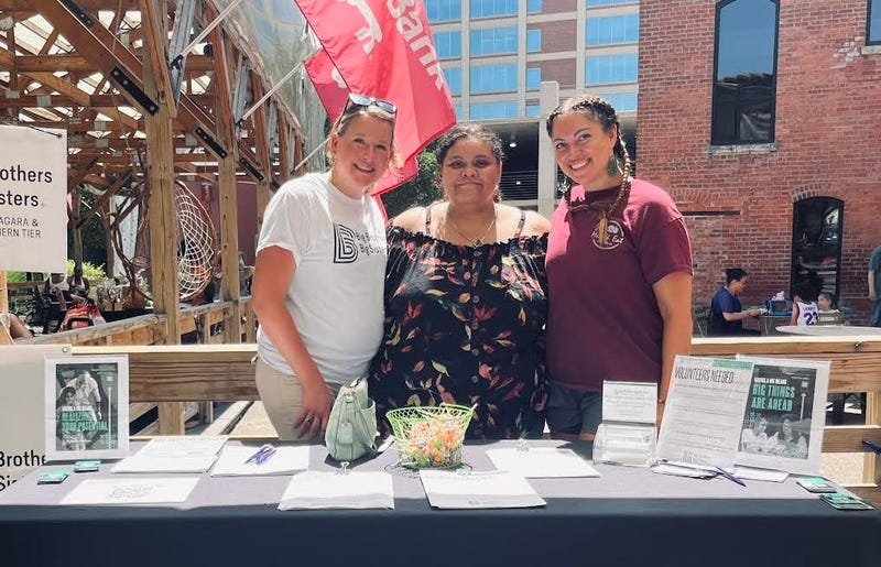 Emily Mahoney (left), CEO of Big Brothers, Big Sisters of Erie, Niagara and the Southern Tier