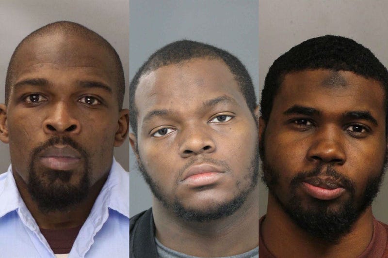From left: Sadeen Jones, Brandon Davis, Raymond Daniels