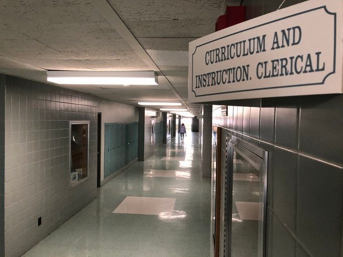 Niagara Falls Schools Administrative Building. August 28, 2020 (WBEN Photo/Mike Baggerman)