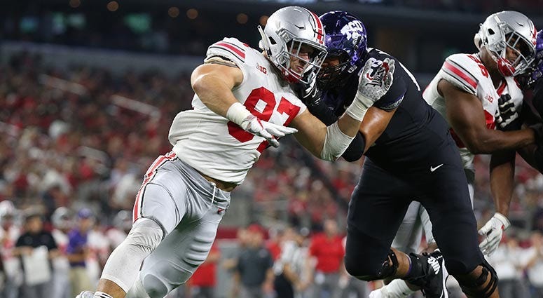 Ohio State Buckeyes defensive end Nick Bosa