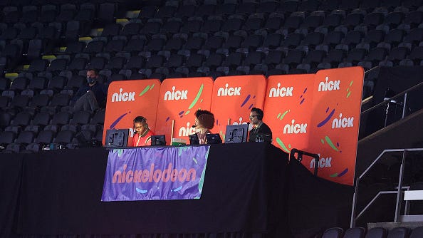 Fans absolutely loved Nickelodeon's virtual slime cannons in Saints-Bears game