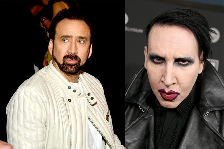 Nicolas Cage and Marilyn Manson