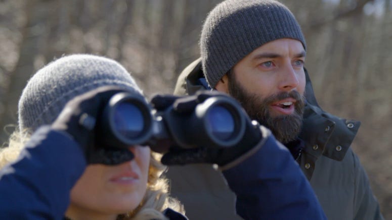 Nick Karnaze and Sarah Cruddas investigate UFO sightings on Discovery Channel's Contact