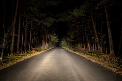 night road